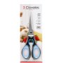 Tijera cocina Ergo 8” acero inoxidable mango soft grip 3 Claveles