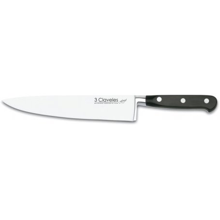 Cuchillo cocinero 20cm serie Forgé acero inoxidable mango POM forjado 3 Claveles