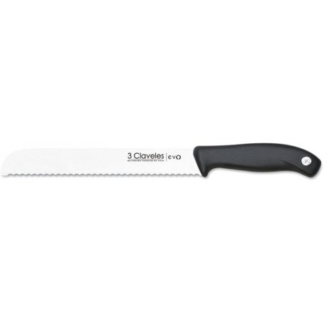 Cuchillo panero 20cm serie Evo acero inoxidable mango polipropileno 3 Claveles