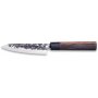 Cuchillo Verduras 13,5cm serie Osaka acero inoxidable mango madera granadillo forjado 3 Claveles