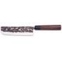 Cuchillo Usuba 18cm serie Osaka acero inoxidable mango madera granadillo forjado 3 Claveles