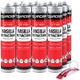 Masilla refractaria BRIK-CEN CA-1500 Quiadsa caja de 12 cartuchos de 300ml negro