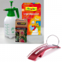 Kit insecticida ecológico Triple Acción 100ml Flower + pulverizador a presión 2 litros + set de protección