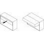 Guías para mesa extensible y elevable Oplà Folding+39 aluminio anodizado inox Emuca