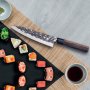 Juego de 5 cuchillos de cocina Osaka y pinza para sushi 3 Claveles