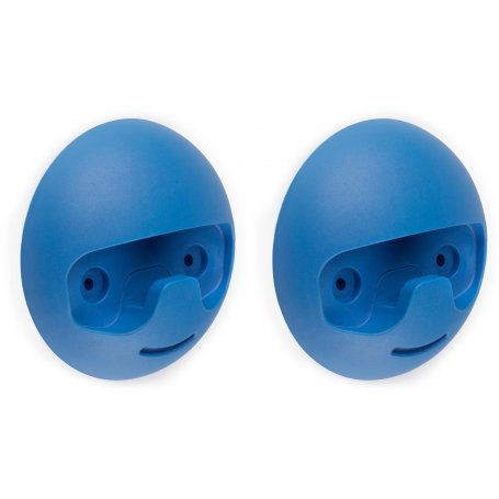 2 colgadores de pared Napier D 120mm plástico azul Emuca