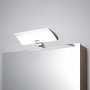 Foco LED para espejo de baño Aries IP44 300mm plástico cromado Emuca
