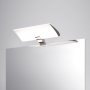 Foco LED para espejo de baño Aries IP44 300mm plástico cromado Emuca