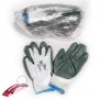12 pares de guantes nitrilo gris dorso nylon blanco talla 8 Cipisa