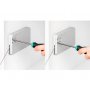 Mecanismo para puertas abatibles con tapa Miniwinch fuerza 10kg acero y plástico gris Emuca