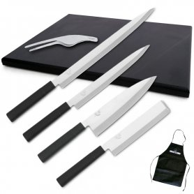 ▷ Comprar Juego de cuchillos Arcos serie Ópera + tabla de corte polie