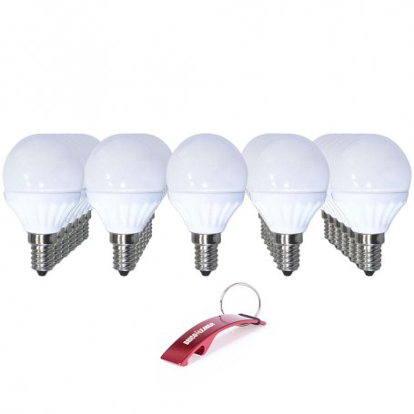 Lote de 30 lámparas esféricas Led E14 4W 6000K Libertina GSC Evolution