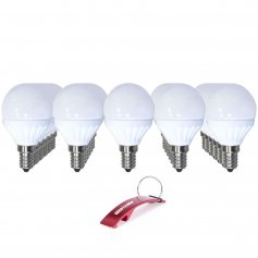 Lote de 30 lámparas esféricas Led E14 4W 6000K Libertina GSC Evolution