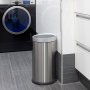 Contenedor de basura Recycle circular con apertura mediante sensor de movimiento acero inoxidable Emuca