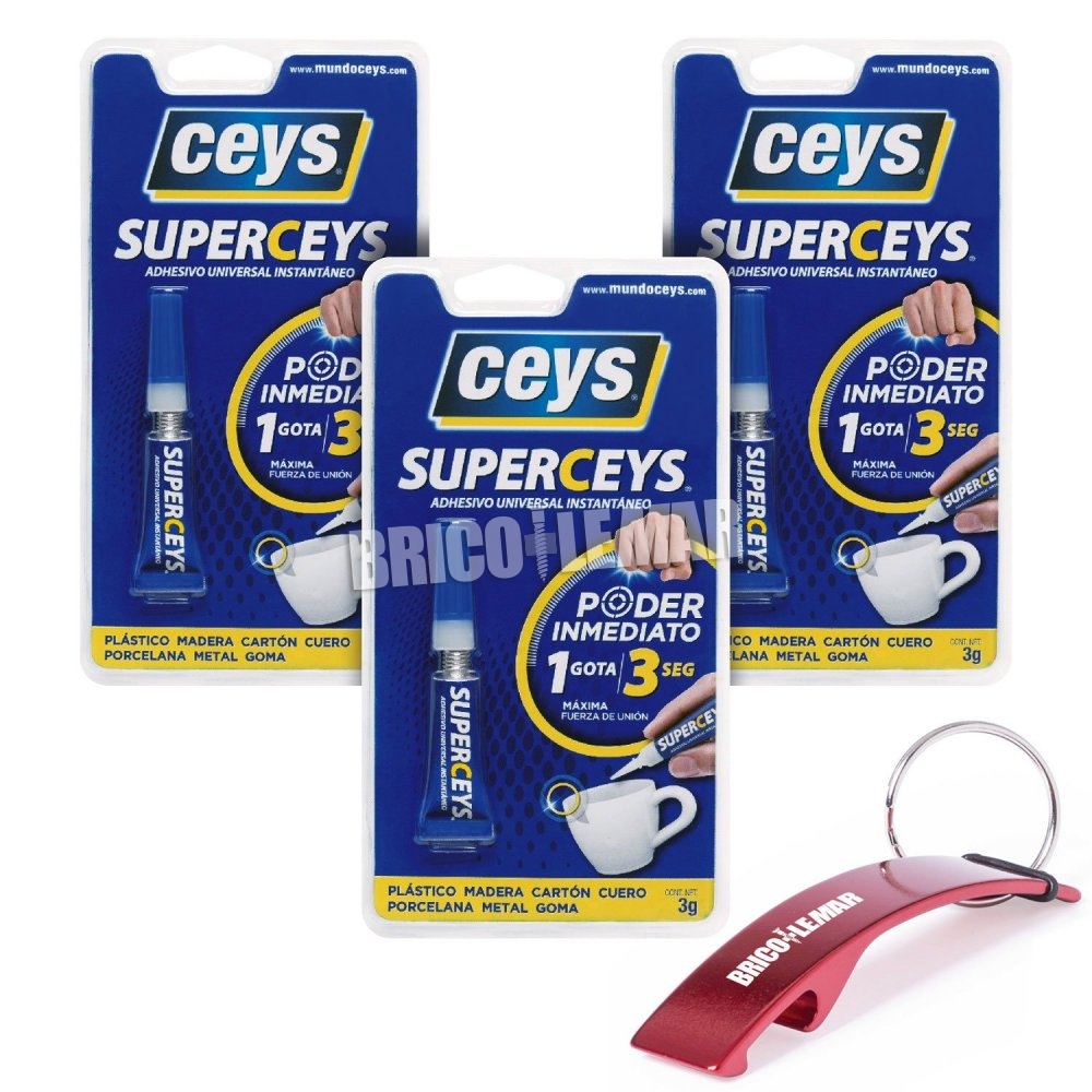 ▷ Comprar Adhesivo universal instantáneo Superceys 3 tubos de 3g