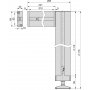 Kit estructura modular Zero con herrajes y 3 perfiles montaje en L negro Emuca