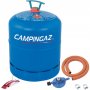 Conjunto de botella de gas recargable R 907 + Kit regulador 28Mbar Campingaz