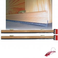 Pack de burletes basculantes de madera 2x81,5cm roble Burcasa