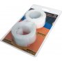 Caja de 12 cintas adhesivas de sujecion extrafuerte tipo velcro blanca 30mmx1m/und Miarco