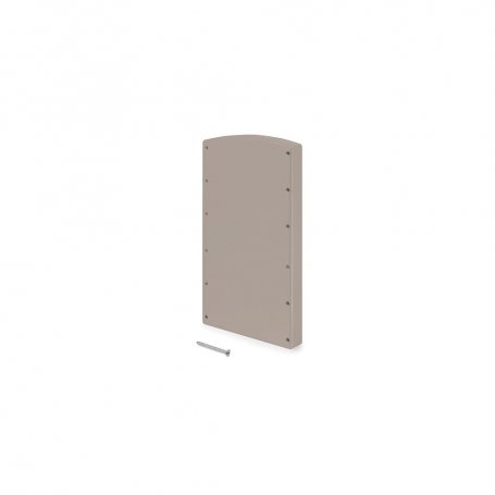 Juego de suplementos laterales para colgador abatible para armario Hang, Plástico, Pintado color gris piedra - Emuca