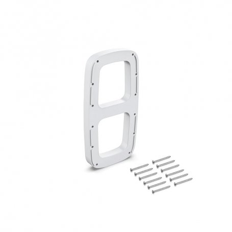 Juego de suplementos laterales para colgador abatible para armario Sling, Plástico, Blanco - Emuca