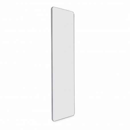 Espejo extraíble para interior de armario Quartz, con giro 180°, 1.000x300mm, Aluminio, vidrio y acero, Titanio - Emuca