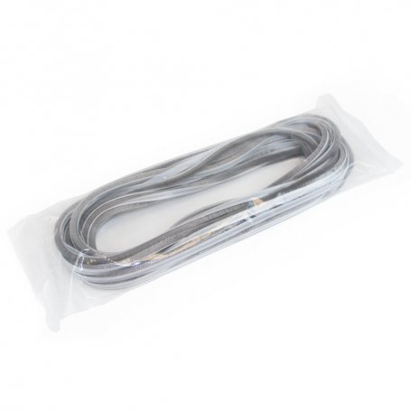 Burlete guardapolvo adhesivo para puertas y ventanas, altura 17mm, rollo de longitud 10m, Gris - Emuca