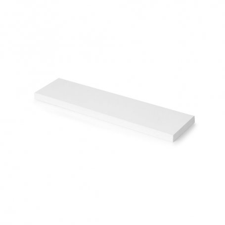 Tablero para baldas de estante, 600x200mm, espesor 30mm, Madera, Pintado blanco - Emuca