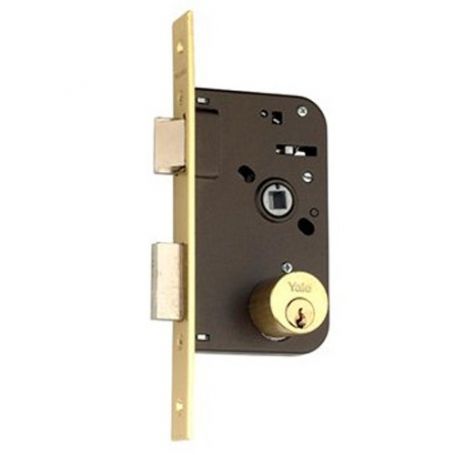 CERRADURA EMBUTIR MADERA 50 60MM LATONADO YALE AZBE