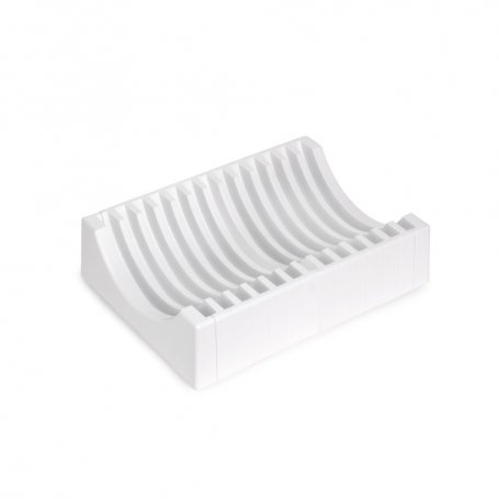 Kit de organizadores de platos para muebles, con capacidad para 13 platos, Plástico, Blanco - Emuca