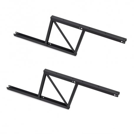 Juego de mecanismos elevables para mesas de centro, permite elevar la mesa 192mm, Acero, Pintado negro - Emuca