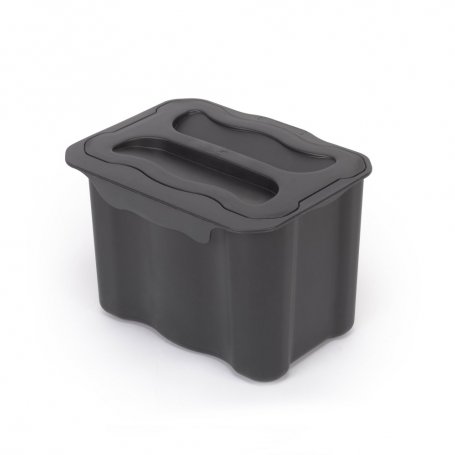 Contenedor colgante puerta con tapa 5L gris antracita para residuos Recycle - Emuca