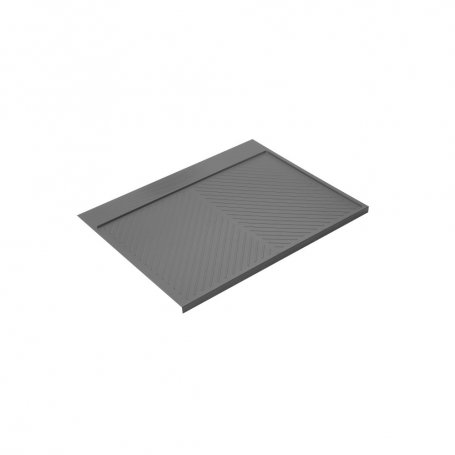 Protector fondo fregadero Sink M80 767x580mm cortable plástico gris cocina - Emuca