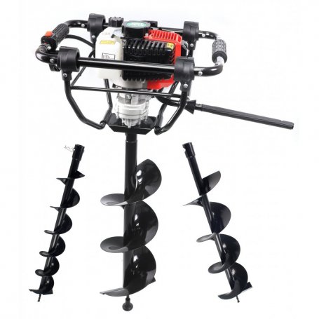 Ahoyadora Taladro de Tierra, 51.2cc, con 3 Brocas, Proteccion - MADER®