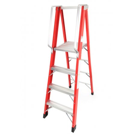 Escalera Electricista, 4P, Fibra Vidrio - MADER®