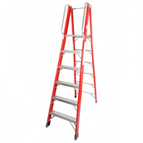 Escalera Electricista, 6P, Fibra Vidrio - MADER®
