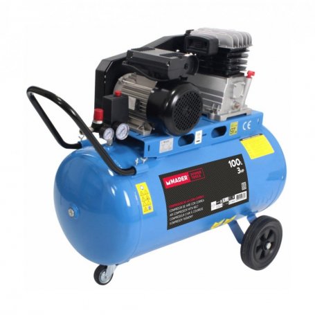 Compresor de Aire, Correa, 100L, 3hp, 10Bar - MADER®