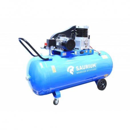 Compresor de Aire, Correa, 270L, 4hp, 10Bar, Trifásico - SAURIUM®