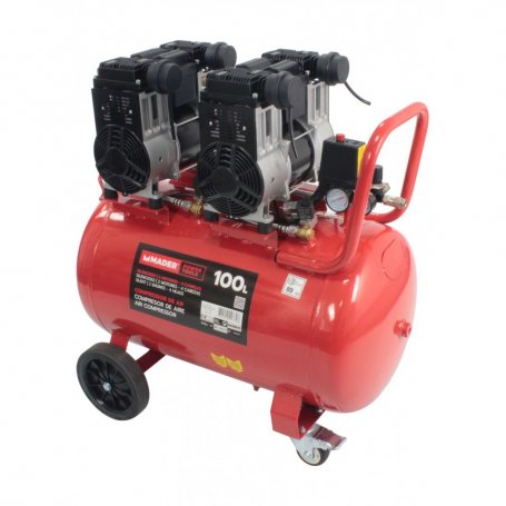 Compresor de Aire, Monobloco, 100L, 6HP, 4 Cabezas - 2 Motores - MADER®