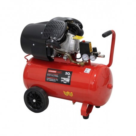 Compresor de Aire, Monobloco, 50L, 3HP, 2 Cilindros - MADER®