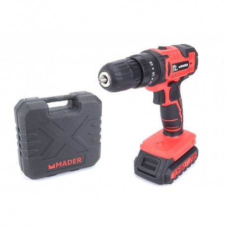 Taladro a Batería, 20V, 2AH, 10mm, Percutor, 2 Baterías - MADER®