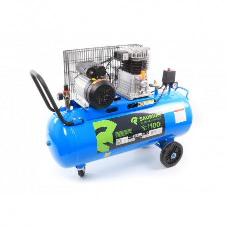 Compresor de Aire, Correa, 100L, 3hp, 10Bar - SAURIUM®