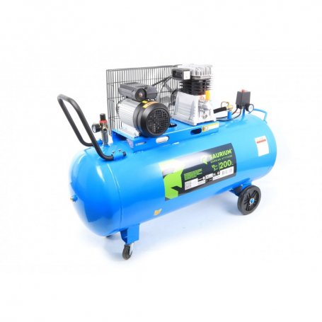 Compresor de Aire, Correa, 200L, 3hp, 10Bar - SAURIUM®