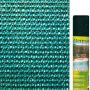Malla ocultacion tejida Extranet 1,5x10m verde oscuro Intermas