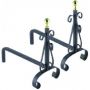 Conjunto de 2 morillos chimenea 40x18x34 negro Maiol