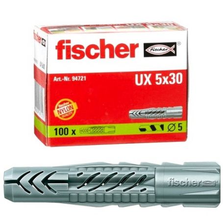 Taco Universal UX Fischer 5x30 caja 100 unidades
