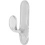 Percha grande plastico forma lengua adhesivo crilico Kallstrong