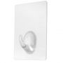 Colgador efecto ventosa" grande 79x61mm transparente Kallstrong