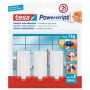 Tesa Powerstrips gancho colgador plastico clasico blanco con adhesivo Tesa