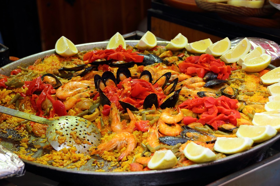  La Paella - Paellera de acero inoxidable : Hogar y Cocina